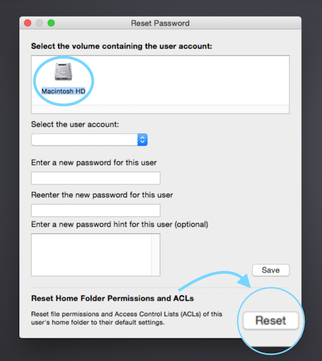 How Do I Reset Access Permissions For Mac